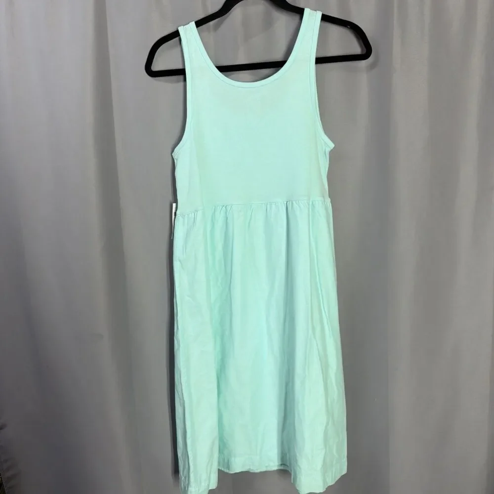 Gap Blue Big Girl Dress Size Medium Sleeveless Pullover Cotton Lined